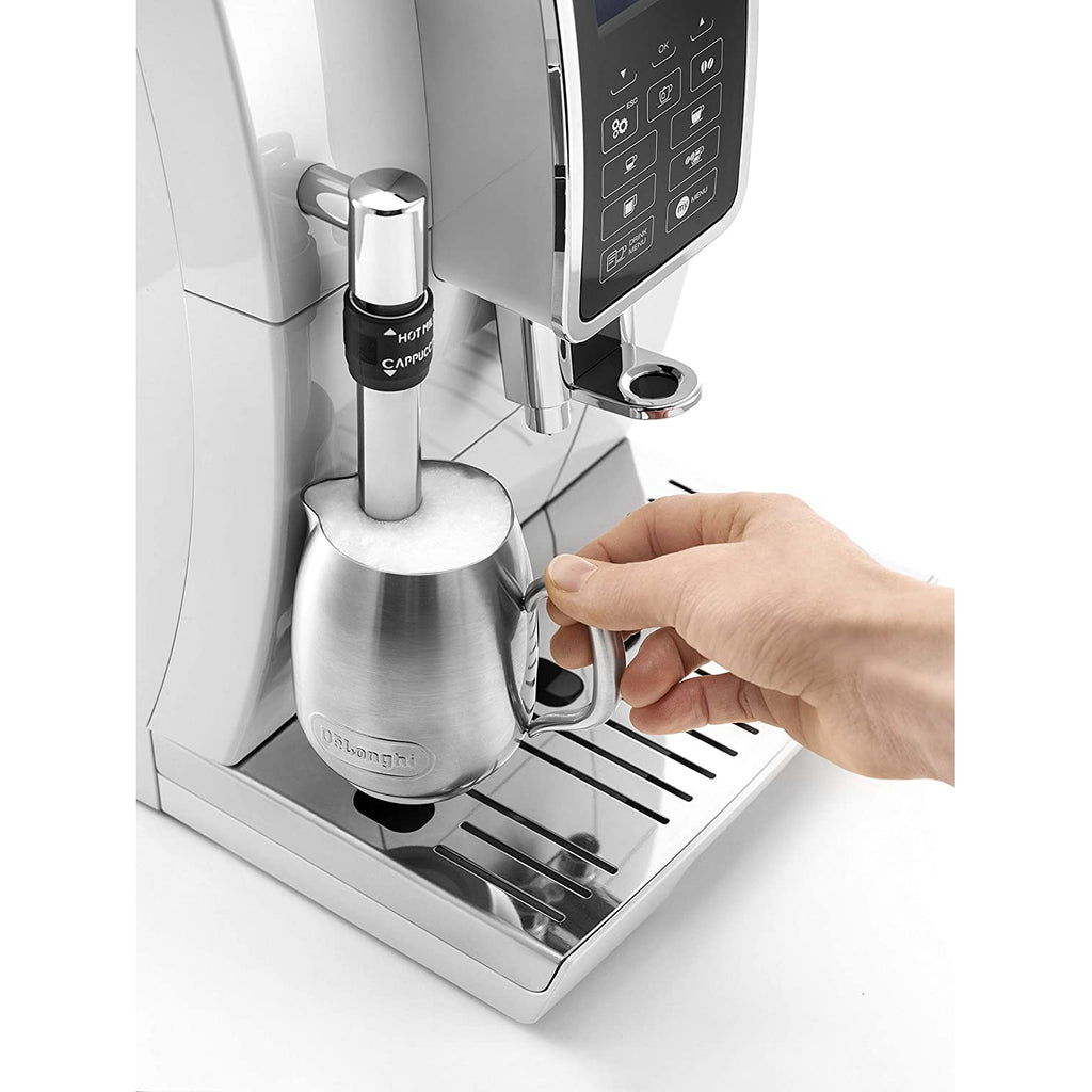 De'Longhi Dinamica Bean-to-Cup Coffee Machine ECAM350.35.W, White