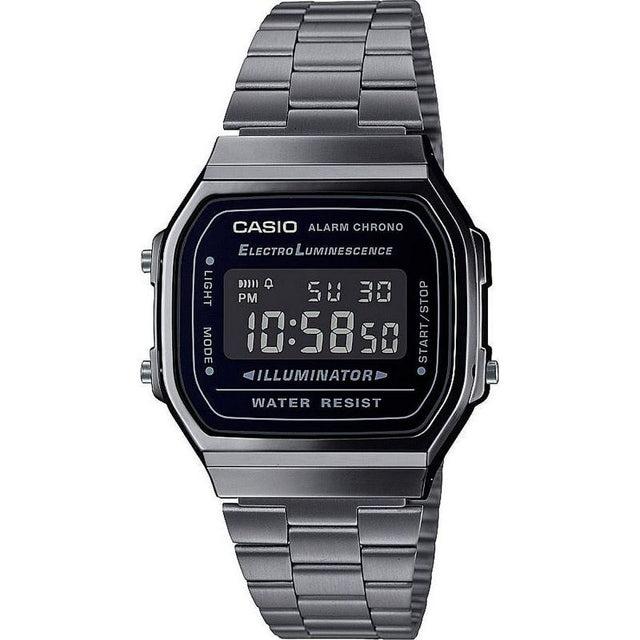 Casio Men's A168WEGG Vintage Alarm Watch - Silver