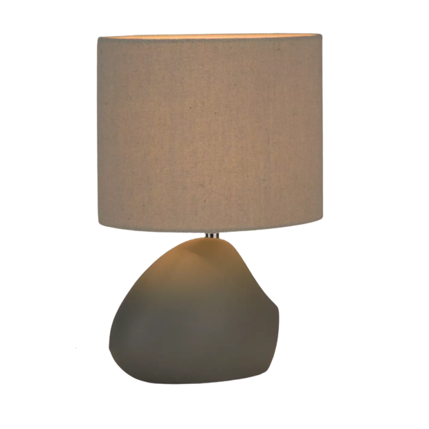 John Lewis & Partners Pebble Ceramic Table Lamp - Grey