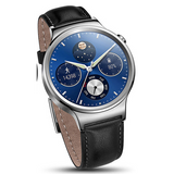 Huawei Watch 316L 42mm, 4GB, Stainless Steel, Black Leather Strap