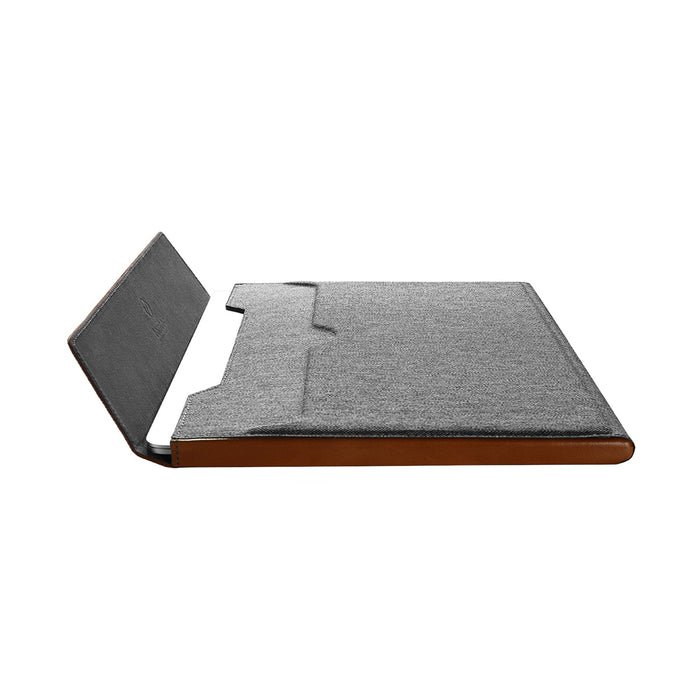 Tomtoc H15-E02Y Box Laptop Sleeve - Grey/Brown