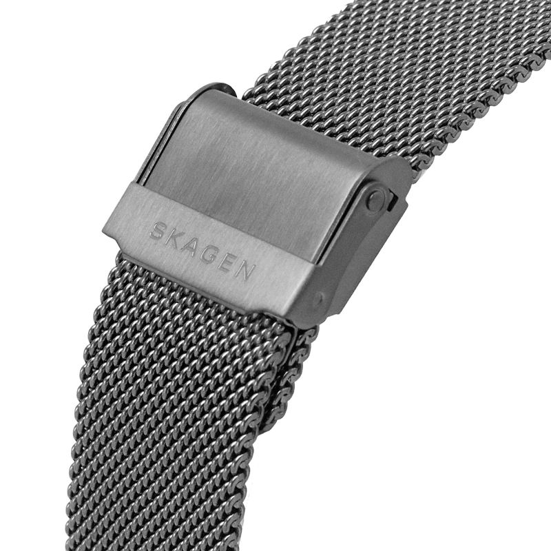 Skagen SKW6577 Men's Signatur Three-Hand Mesh Watch - Grey - Pristine