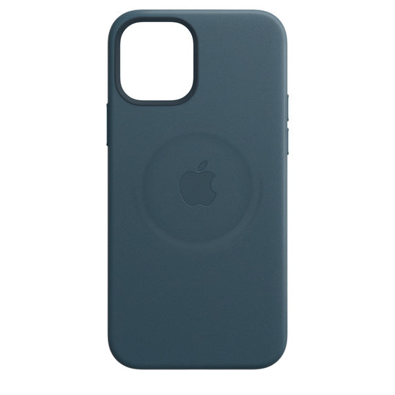 Apple iPhone 12 Pro Max Leather Case with MagSafe, Baltic Blue (MHKK3ZM/A)