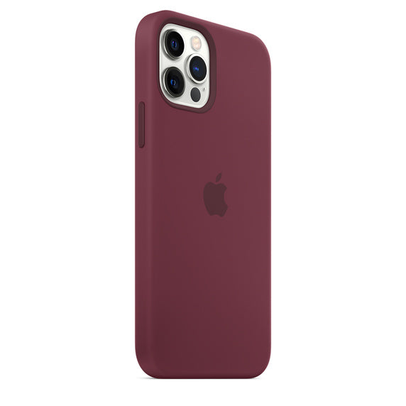 Apple iPhone 12/12 Pro Silicone Case with Magsafe - Plum