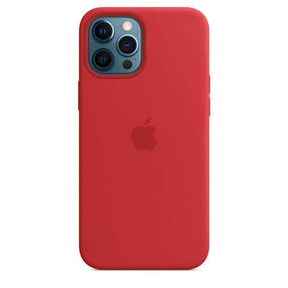 Apple iPhone 12 Pro Max Silicone Case with MagSafe - Red