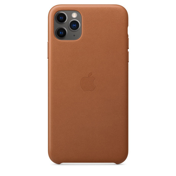 Apple iPhone 11 Pro Max Leather Case - Saddle Brown (Open Box)