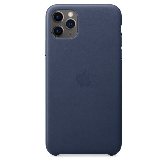 Apple iPhone 11 Pro Max Leather Case - Midnight Blue (New)