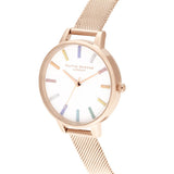 Olivia Burton Women's OB16RB24 Rainbow Mesh Watch - Gold