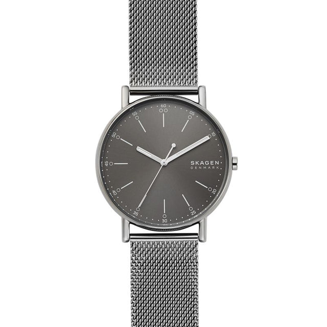 Skagen SKW6577 Men's Signatur Three-Hand Mesh Watch - Grey - Pristine