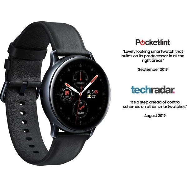 Samsung Galaxy Watch Active 2 4G LTE Stainless Steel 40mm SM-R835F, Black - New