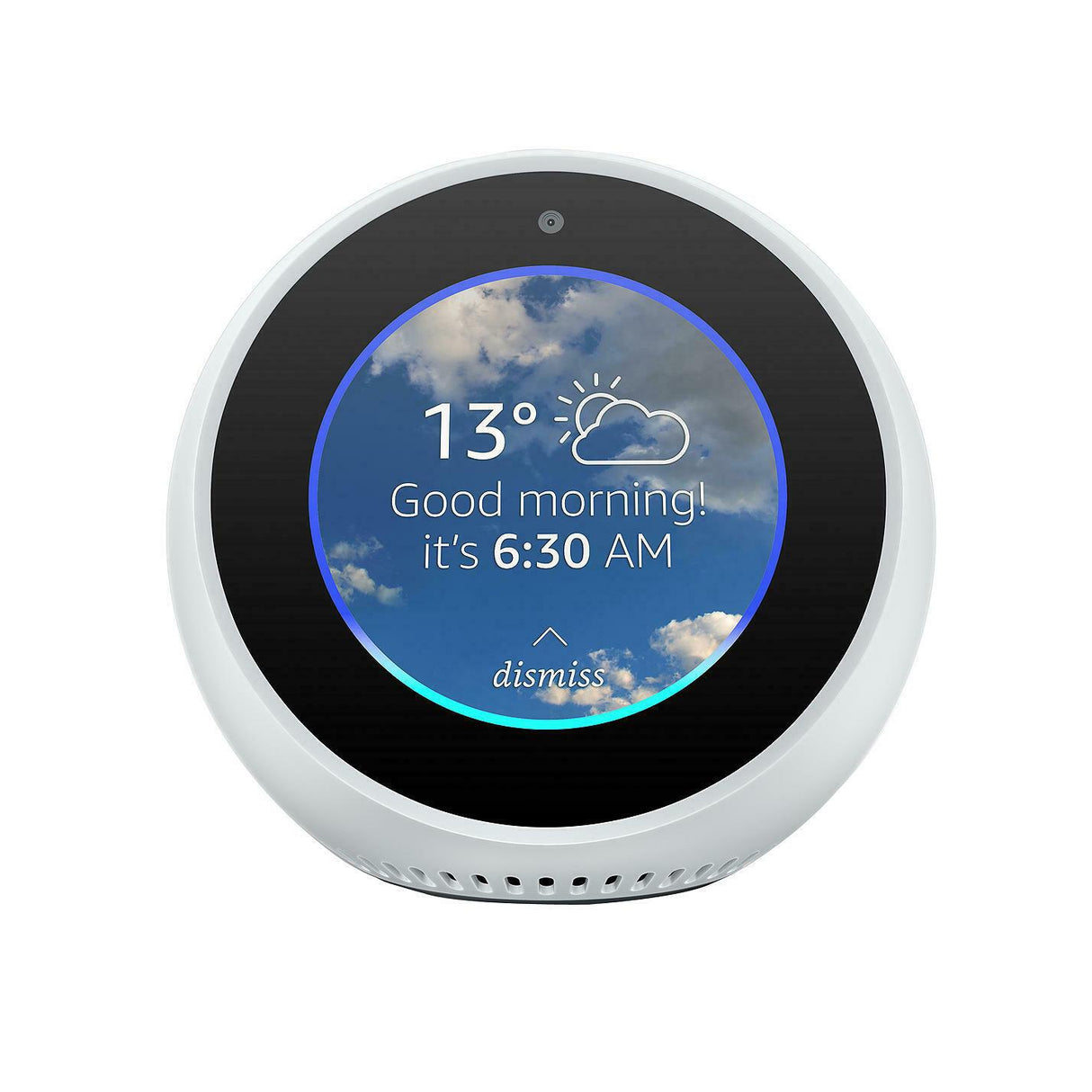 Amazon Echo Spot Smart Speaker with 2.5" Screen & Alexa Black, White