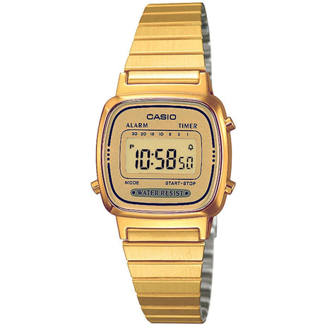 Casio LA670WEGA-9EF Women's Vintage Bracelet Strap Watch, Gold