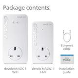 Devolo Magic 1 AC1200 Whole Home WiFi Starter Kit - Twin Pack - Refurbished Pristine