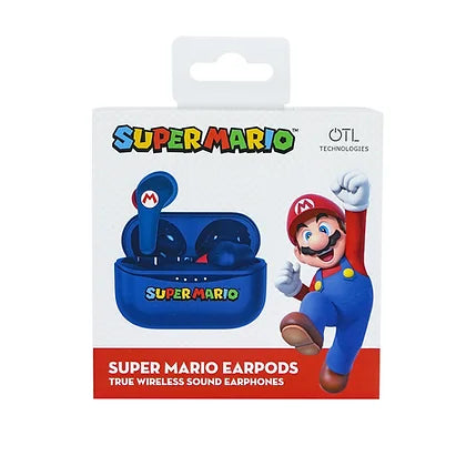 OTL Technologies SM0858 - Super Mario True Wireless Earphones - Blue - Pristine Condition