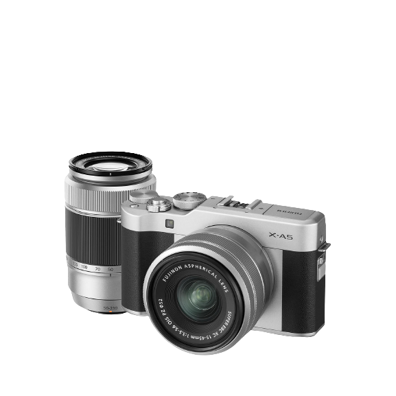 Fujifilm X-A5 Compact System Camera with XC 15-45mm OIS Lens & XC 50-230mm OIS Lens,