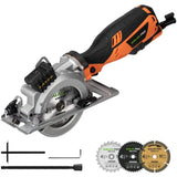 GALAX PRO Mini Circular Saw Ideal for Wood, Soft Metal, Tile and Plastic Cuts