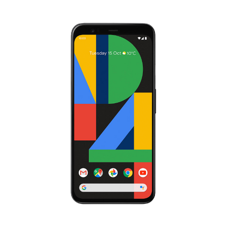 Google Pixel 4 Smartphone, Android, 5.7", 4G LTE, SIM Free, 64GB, Clearly White / Just Black