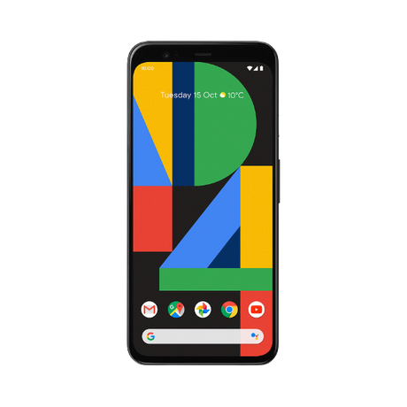 Google Pixel 4 Smartphone, Android, 5.7", 4G LTE, SIM Free, 64GB, Clearly White / Just Black