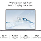 HUAWEI Matebook X PRO, MACH-W19 13.9 Inch Laptop Intel 8th Generation i5-8250U 1.8 GHz, 8 GB RAM, 256GB SDD,Windows 10 Home - Grey