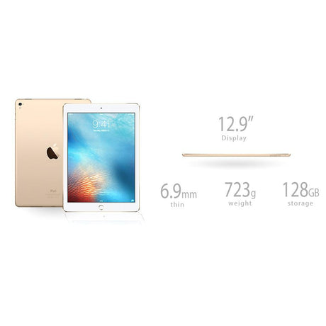 Apple iPad Pro Cellular 1st Generation, 128GB, WiFi, Gold, 12.9'' (ML3Q2B/A)