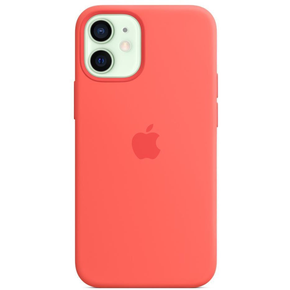 Apple iPhone 12 Mini Silicone Case with MagSafe, Pink Citrus (MHKP3ZM/A)