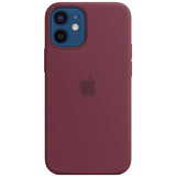 Apple iPhone 12 Mini Silicone Case with MagSafe, Plum (MHKQ3ZM/A)