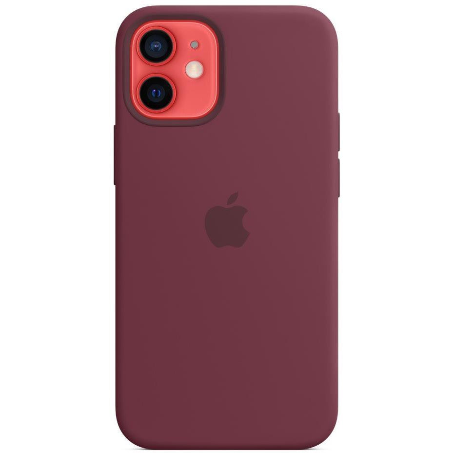 Apple iPhone 12 Mini Silicone Case with MagSafe, Plum (MHKQ3ZM/A)