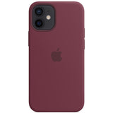 Apple iPhone 12 Mini Silicone Case with MagSafe, Plum (MHKQ3ZM/A)