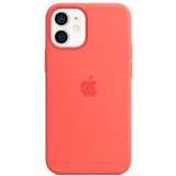 Apple iPhone 12 Mini Silicone Case with MagSafe, Pink Citrus (MHKP3ZM/A)