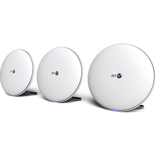 BT Whole Home Wi-Fi 088269, Triple Pack, White