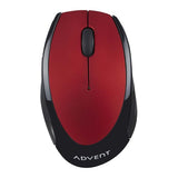 Advent AMWLRD19 Wireless Optical Mouse - Black / Red