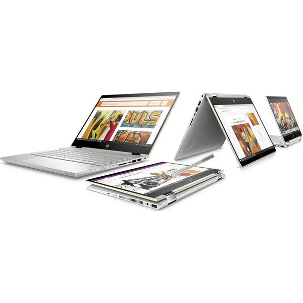 HP Pavilion x360 14-CD1511SA 14" Laptop Intel Core i3-8145U, 8GB RAM, 128GB SSD - Natural Silver