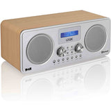 Logik L75DAB20 Portable DAB+/FM Bluetooth Radio - Silver & Wood