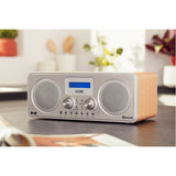 Logik L75DAB20 Portable DAB+/FM Bluetooth Radio - Silver & Wood