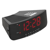 Logik LCRAN12 FM/AM Clock Radio - Black - Refurbished Good