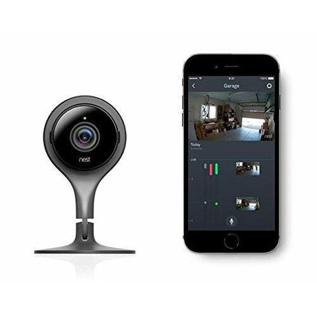 Google Nest Cam Indoor Security Camera, Wired, Black