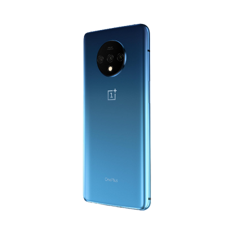 OnePlus 7T Smartphone, Android, 6.55", SIM Free, 8GB RAM, 128GB, Frosted Silver / Glacier Blue