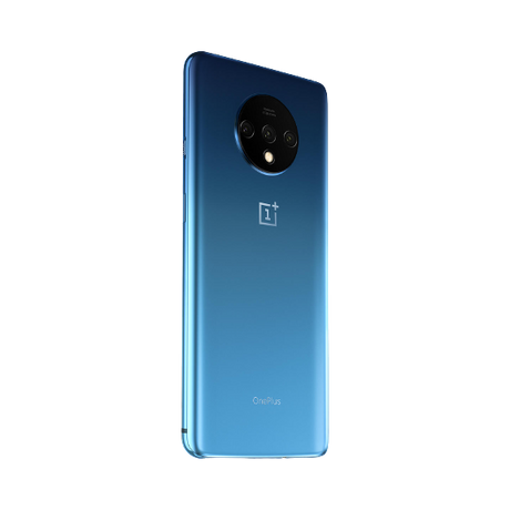 OnePlus 7T Smartphone, Android, 6.55", SIM Free, 8GB RAM, 128GB, Frosted Silver / Glacier Blue