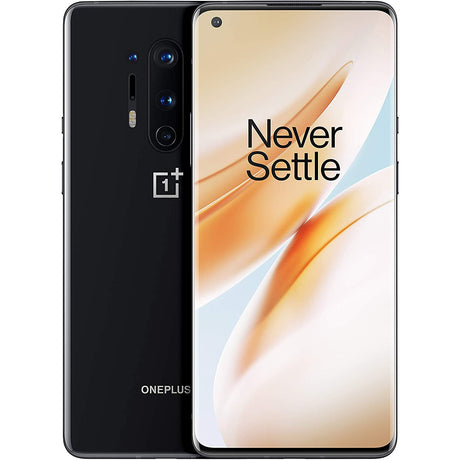 OnePlus 8 Pro Smartphone, Android, 6.78", SIM Free, 8GB RAM, 5G, SIM Free 128GB, Onyx Black