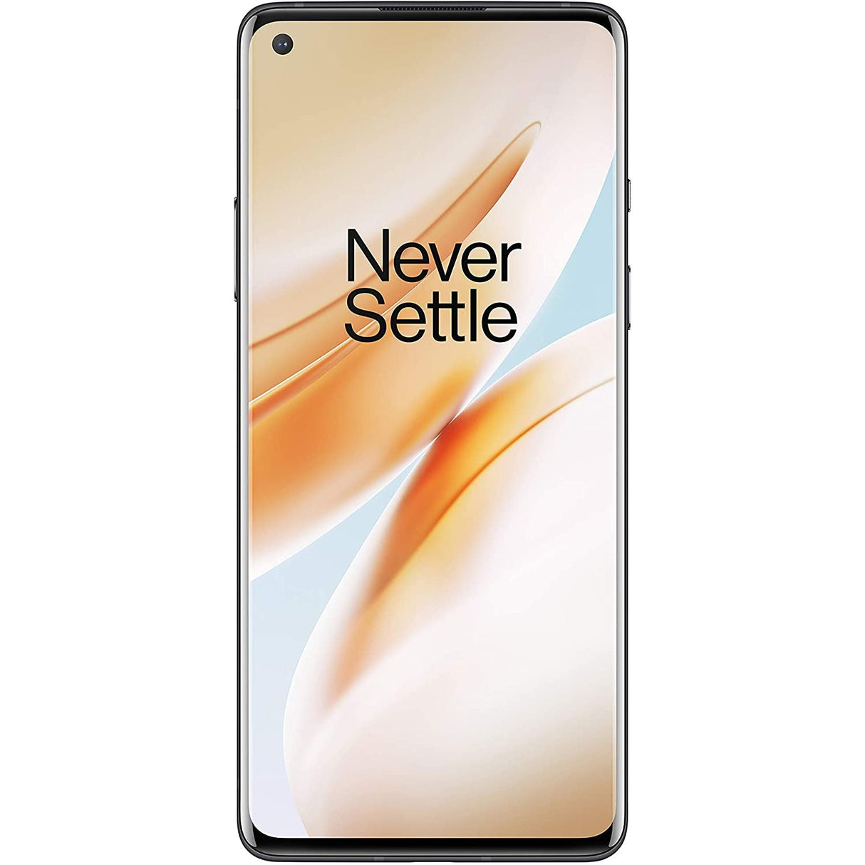 OnePlus 8 Smartphone, Android, 6.55", SIM Free, 8GB RAM, 5G, SIM Free 128GB, Onyx Black - Refurbished Good