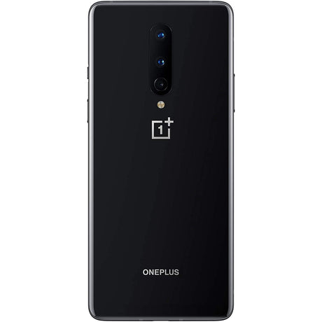 OnePlus 8 Smartphone, Android, 6.55", SIM Free, 8GB RAM, 5G, SIM Free 128GB, Onyx Black - Refurbished Good