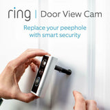 Ring Smart Door View Cam with Built-in Wi-Fi & Camera, Satin Nickel