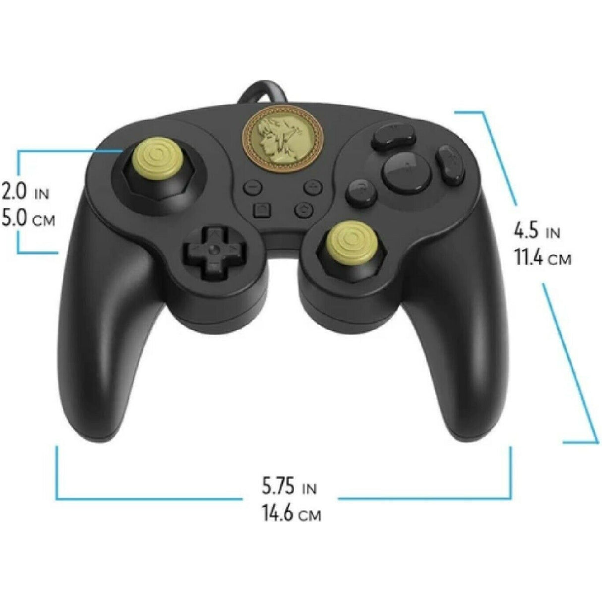 PDP Nintendo Switch Wired Fight Pad Pro Controller Legend of Zelda Link Edition - Black