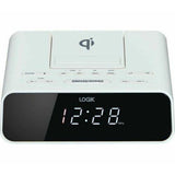 LOGIK LCRQIW21 FM Bluetooth Clock Radio - White - Refurbished Pristine