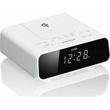 LOGIK LCRQIW21 FM Bluetooth Clock Radio - White - Refurbished Good