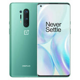 OnePlus 8 Pro Smartphone, Android, 6.78", SIM Free, 12GB RAM, 5G, SIM Free 256GB, Glacial Green - Refurbished Good