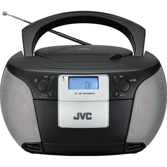 JVC RD-D220B FM Boombox, Black - Refurbished Pristine