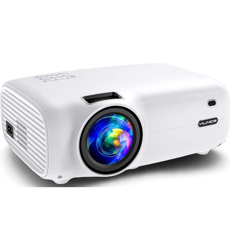 Vilinice BL-43 Lux Mini Projector, Full HD 200'' Display, White